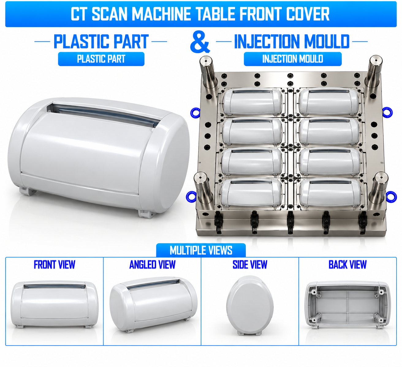 CT Scan Machine Plastic Table Front Cover Mould and Moulding Service